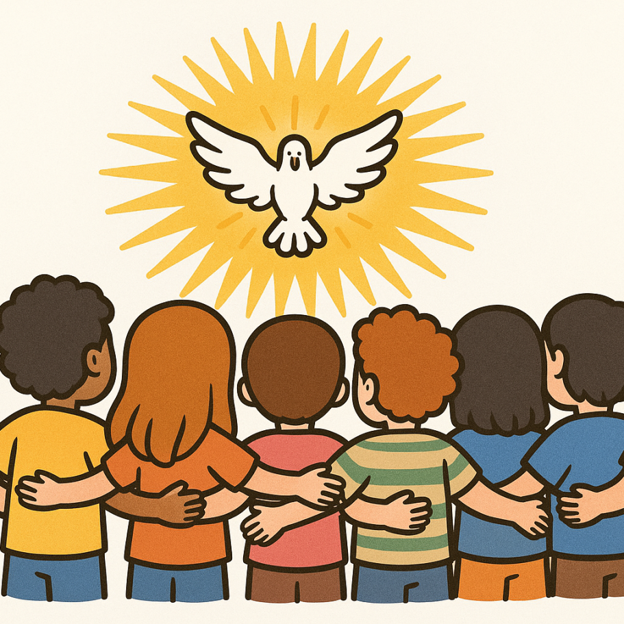 Jesús es bautizado por Juan en el río Jordán